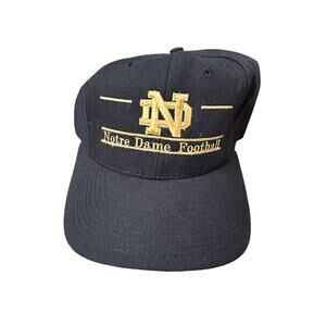 Vintage 90s Notre Dame Football USA Union Made Wool 6 7/8 Fitted Hat